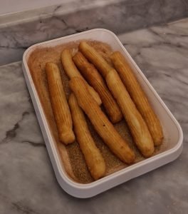 churros in sugar