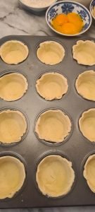 tray of dough