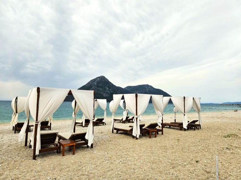 serviced beach