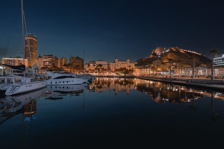 the marina